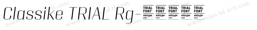 Classike TRIAL Rg字体转换